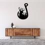 Deer Fishing Hook Metal Wall Art for Rustic Home Décor