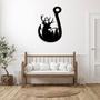 Deer Fishing Hook Metal Wall Art for Rustic Home Décor