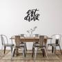 Eat and Drink Metal Wall Art for Dining Room Decoration