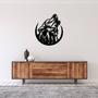 Howling Wolf Metal Wall Art - Rustic Home Decor