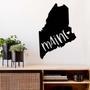 Personalized Maine Love Metal Wall Art - State Themed Home Decor