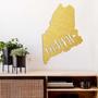 Personalized Maine Love Metal Wall Art - State Themed Home Decor