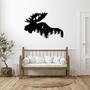 Rustic Moose Metal Wall Art for Home Décor