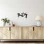 Personalized Pantry Metal Wall Art for Kitchen Decoration