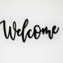 Custom Welcome Metal Wall Art for Home Décor