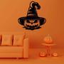 Halloween Pumpkin Witch Metal Wall Art for Spooky Décor