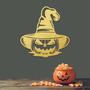 Halloween Pumpkin Witch Metal Wall Art for Spooky Décor