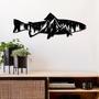 Trout Fish Design Metal Wall Art for Home Décor