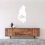 Wolf Head Metal Wall Art - Detailed Artwork for Home Decor