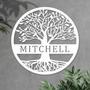 Personalized Tree Of Life Metal Sign for Home Decor