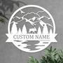 Personalized Elk Hunting Metal Name Sign - Custom Outdoor Decor