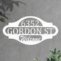 Personalized Welcome Metal Sign with House Address Numbers