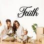 Faith Word Metal Wall Art Decor for Kitchen and Dining Room