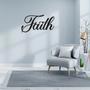 Faith Word Metal Wall Art Decor for Kitchen and Dining Room