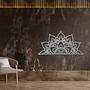 Elegant Mandala Metal Wall Art for Bedroom Decoration