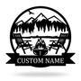 Custom Metal Campfire Name Sign for Home Decoration