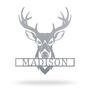 Custom Deer Hunting Metal Sign Monogrammed with Your Name