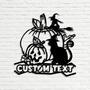 Halloween Metal Sign – Custom Name Decoration for Home