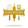 Personalized Name Kitchen Metal Monogram Wall Sign