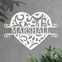 Custom Metal Heart Sign for Your Wedding or Love Gift