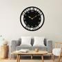 Custom Metal Wall Clock with Roman Numerals and Family Name