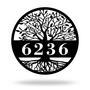 Custom Tree Of Life Metal House Numbers Sign – Personalized Home Décor