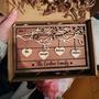 Custom Wooden Family Tree Sign with Grandkids' Names – Hanging Hearts, Mother's Day Gift