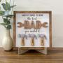 Personalized Father's Day Layered Wood Sign - You Nailed It, Best Dad with Kids' Names