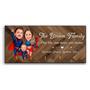 Wooden Caricature Family Key Holder for Rustic Wall Decor, Gifts for Families