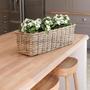 Hand Woven Rattan Small Planter Pots for Vintage Home Decor