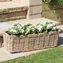 Hand Woven Rattan Small Planter Pots for Vintage Home Decor