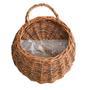 Hand Woven Wicker Hanging Basket for Outdoor Plant Decor