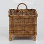 Handcrafted Rattan Basket for Vintage Home Organization