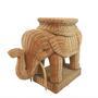 Handmade Elephant Stool | Eco-Friendly Rattan Design