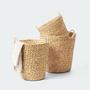 Handmade Multifunctional Woven Straw Storage Basket for Wall Decor