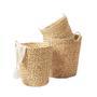 Handmade Multifunctional Woven Straw Storage Basket for Wall Decor