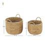 Handmade Water Hyacinth Storage Basket for Home and Restaurant