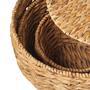 Handmade Water Hyacinth Woven Storage Basket for Living Room Decor