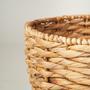 Handmade Water Hyacinth Woven Storage Basket for Living Room Decor