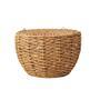 Handmade Water Hyacinth Woven Storage Basket for Living Room Decor