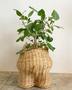 Handmade Wicker Elephant Planter for Home Decoration