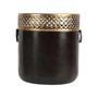 Handwoven Rattan Outdoor Flower Pot for Vintage Garden Decor