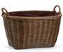 Large Willow Wicker Basket for Firewood Storage