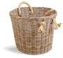 Large Willow Wicker Basket for Firewood Storage