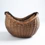 Large Willow Wicker Basket for Firewood Storage