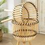 Natural Woven Rattan Basket for Flower Pots and Home Decoration