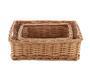 Rectangular Wicker Storage Basket for Organizing Bathroom