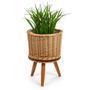 Stylish Small Rattan Planter Pots for Indoor and Balcony Plants