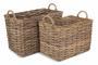 Stylish Square Rattan Storage Basket and Planter for Home Styling