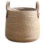 Woven Storage Basket for Green Plant Pots and Debris